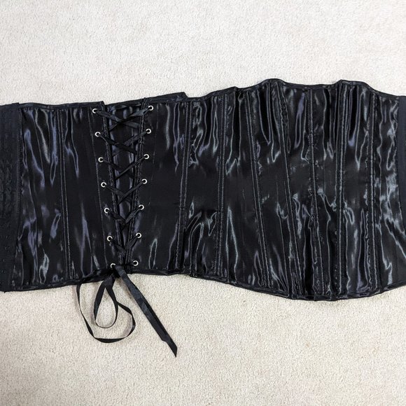 (Bundle 2 for $10) EUC Black Costume Corset - Picture 3 of 11